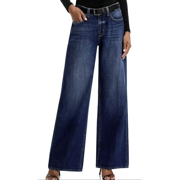 New L'Agence Alicent High Rise Wide Leg Denim Jeans - Picture 2 of 9